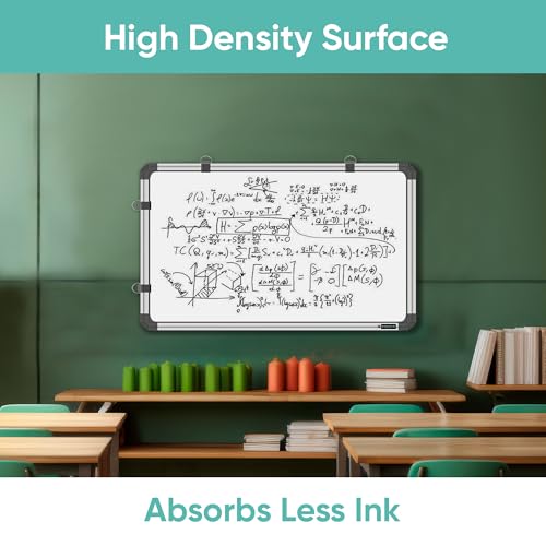 YAJNAS 16x23 Inch Non Magnetic Double Sided Whiteboard & Chalkboard, Both Side Writing Board Includes 1 whiteboard Duster and 1 Whiteboard Markers (Pack of 3) Ideal for Home, Study Room and Office - Image 3