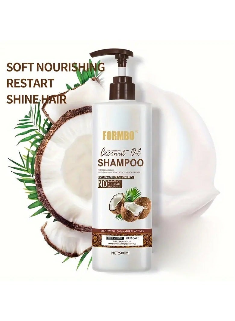 Formbo Coconut Milk Shampoo, Natural Organic Nourishing Moisturizing Refreshing Oil Contro - Image 1