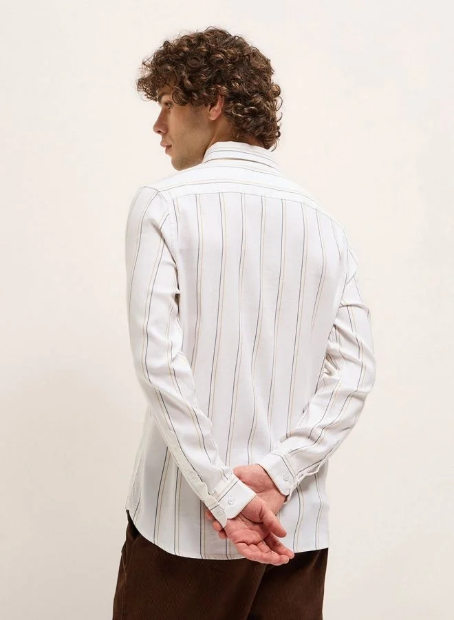 THE BEAR HOUSE Men's Shirt for Casual and Formal Wear | Classic Button-Down Style for Office, Daily Use, Travel, Events & All-Season Outfits | Versatile & Stylish Wardrobe Essential for Every Occasion