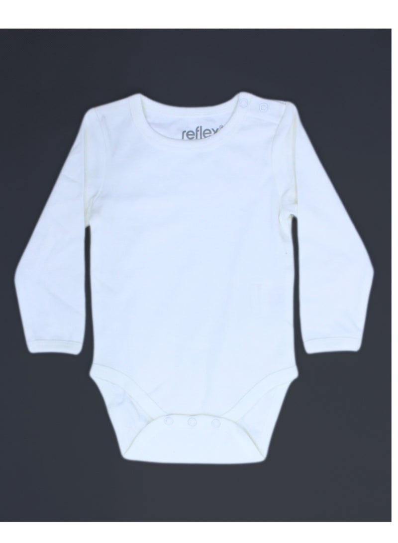 REFLEX 100% Super Soft Cotton, Full Sleeves Romper/Bodysuit, for New Born 12-18 Months  - Image 2