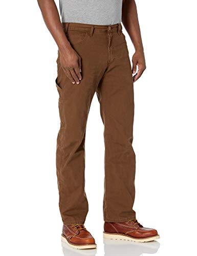 Dickies Men's Relaxed Straight Fit Lightweight Duck Carpenter Jean, Timber, 32W x 30L - Image 1