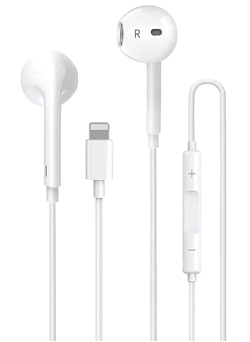 Generic - iPhone Earbuds Wired Lightning Headphones [Apple MFi Certified] in-Ear Stereo Headset Built-in Microphone & Volume Control Compatible with iPhone 13/12/11/8/8plus X/Xs/XR/Xs max/pro/se iPad All iOS - Image 1