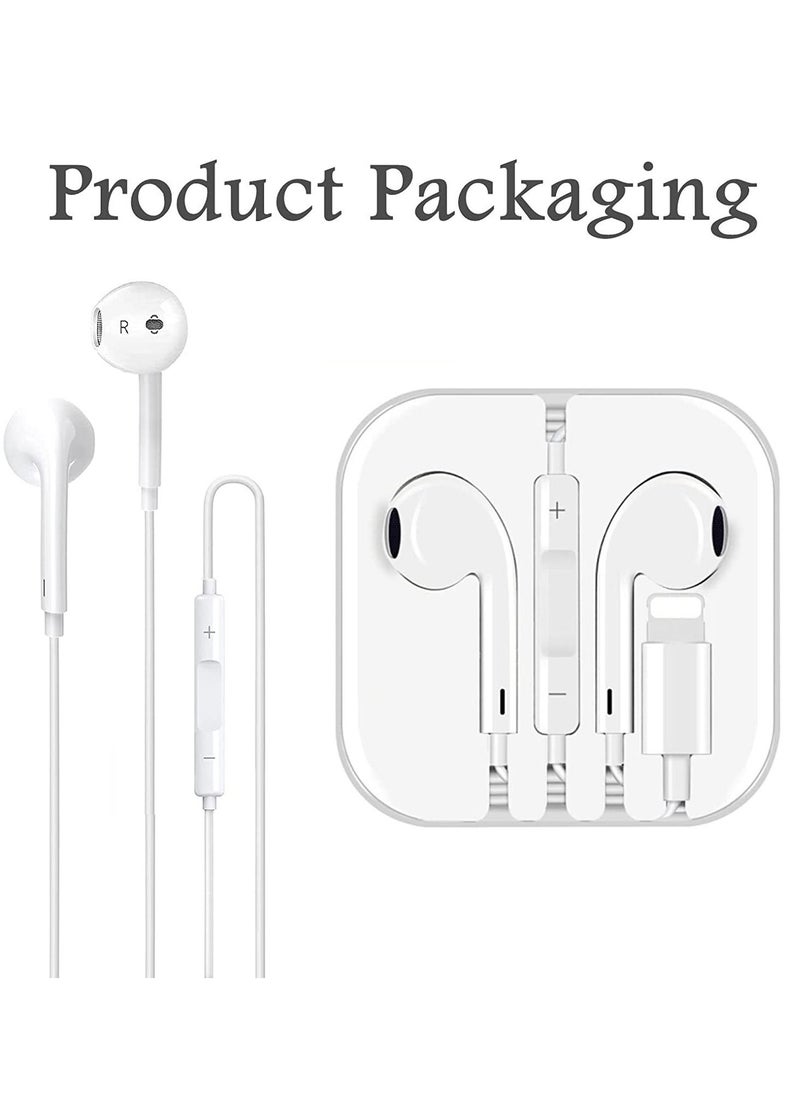 Generic - iPhone Earbuds Wired Lightning Headphones [Apple MFi Certified] in-Ear Stereo Headset Built-in Microphone & Volume Control Compatible with iPhone 13/12/11/8/8plus X/Xs/XR/Xs max/pro/se iPad All iOS - Image 1