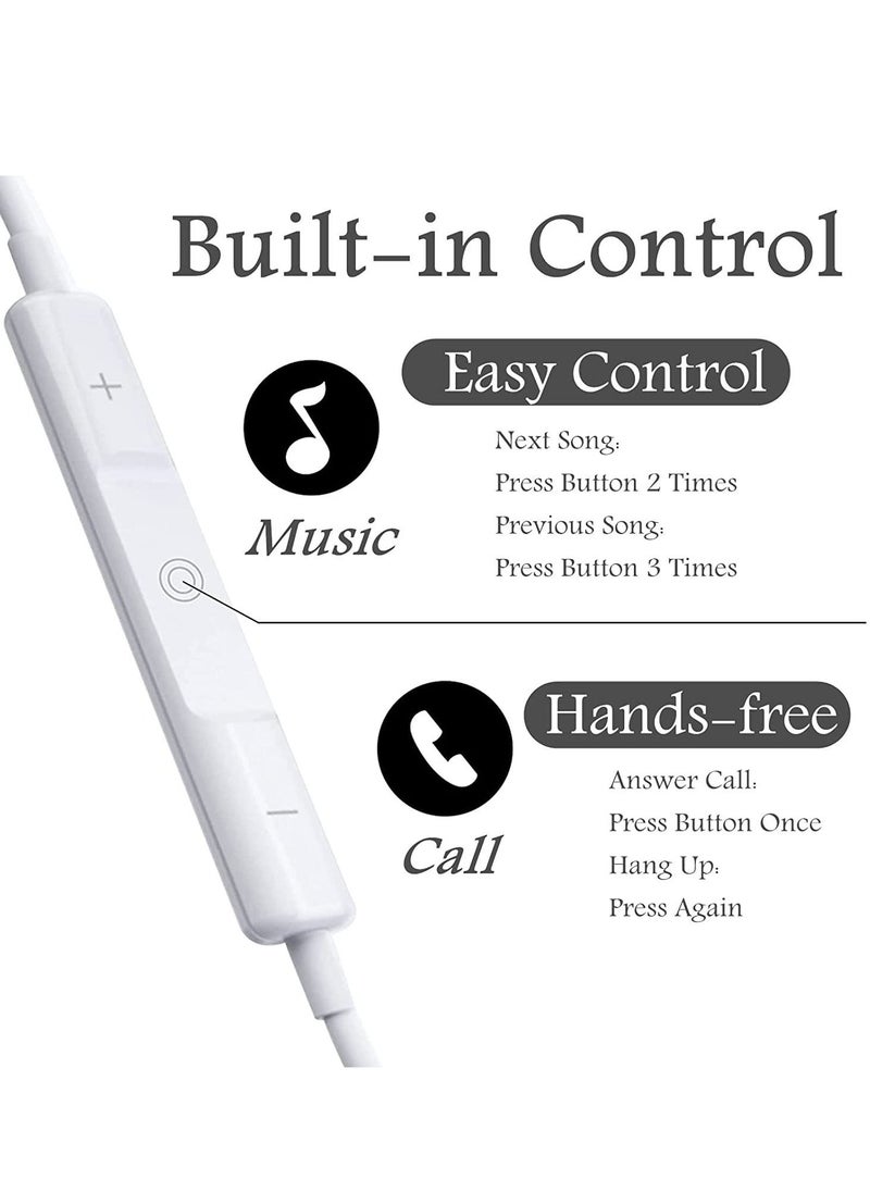 Generic - iPhone Earbuds Wired Lightning Headphones [Apple MFi Certified] in-Ear Stereo Headset Built-in Microphone & Volume Control Compatible with iPhone 13/12/11/8/8plus X/Xs/XR/Xs max/pro/se iPad All iOS - Image 1