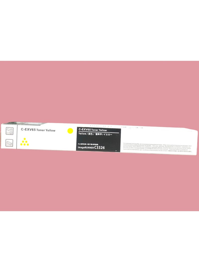 LET MY C-EXV 65 Toner - Compatible with Printer Canon IR C3326i Canon IR C3326 (4-Color Set) - Image 5