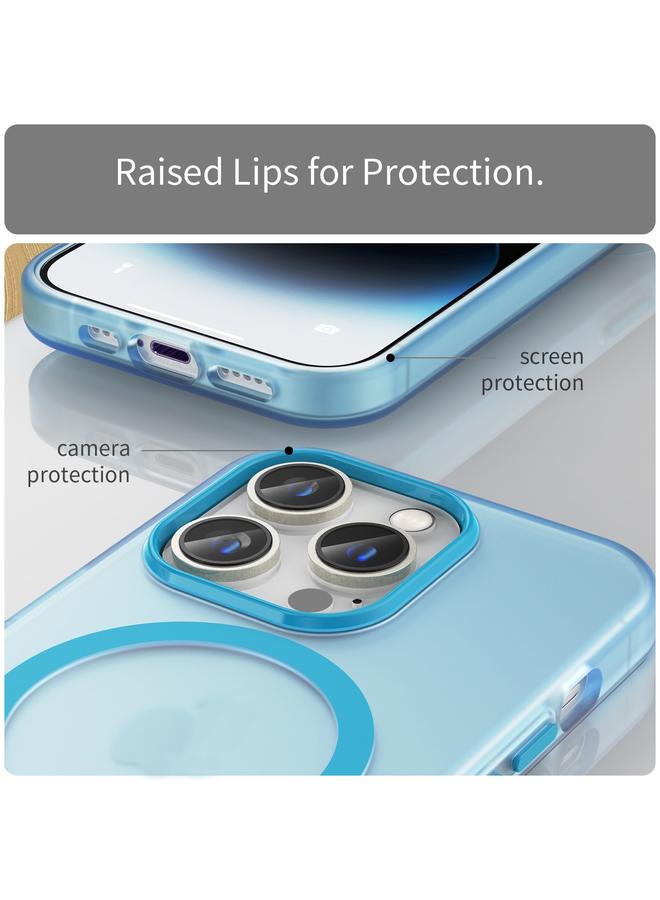 S-TOP Case For iPhone 16 Pro Max MagSafe Frosted Translucent TPU + PC Full Coverage Phone Case - Image 5