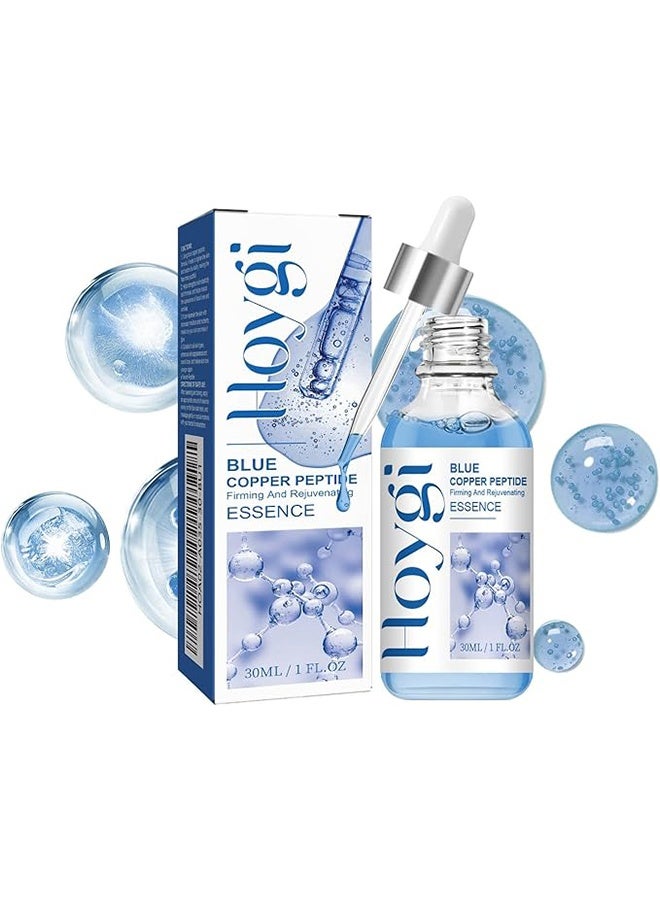 Hoygi Blue copper peptide essence,Anti-Aging Serum 30ml - Skin Revitalizing Formula with Brightening Essence for Radiant Face Clinically Proven Wrinkle Reduction - Image 1