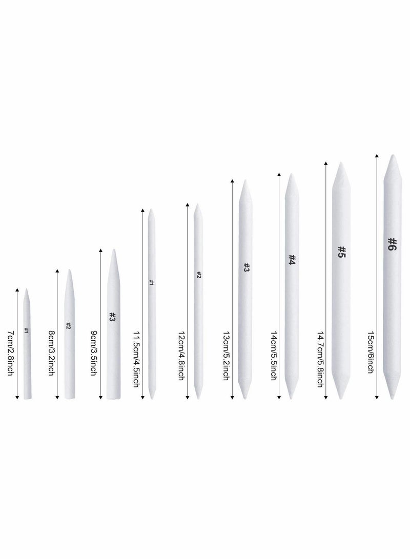 Excefore Blending Stumps and Tortillions Paper Art Blenders with Sandpaper Pencil Sharpener Pointer for Student Artist Charcoal Sketch Drawing Tools（54 pcs ） - Image 5