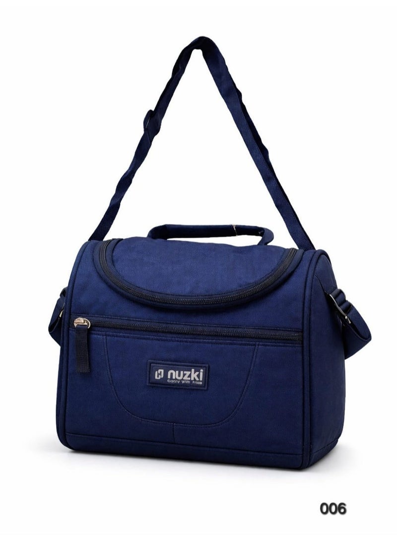 NUZKI Insulated Lunch Bag with Shoulder Strap – Leakproof Thermal Food Storage Cooler Bag for School, Office & Travel – Lightweight & Durable - Image 1