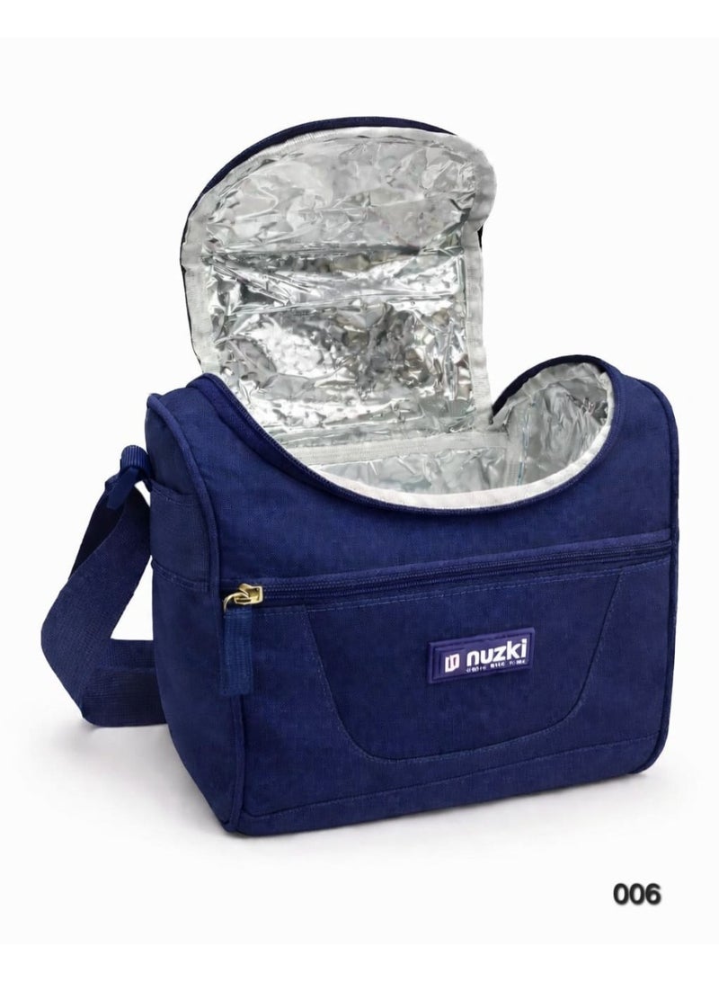 NUZKI Insulated Lunch Bag with Shoulder Strap – Leakproof Thermal Food Storage Cooler Bag for School, Office & Travel – Lightweight & Durable - Image 4