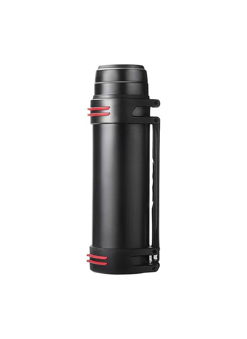 Generic - Shuijunyi Thermos mug men's and women's portable travel pot 304 stainless steel outdoor thermos pot large capacity wholesale lettering - Image 1