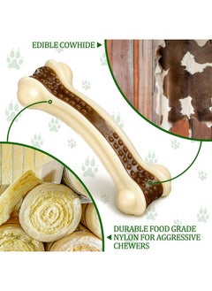 Bones Shaped Dog Toys For Aggressive Chewers, 2 Pack Dog Chew Toys Nylon Beef Flavor Dog Teething Toys For Large/Medium/Small Puppies Breeds(Medium, Curved Bone) - pzsku/ZED2A0078A5370B3E98AEZ/45/_/1734347171/8f8a7256-c765-499f-b1f9-e8ae1527d84c