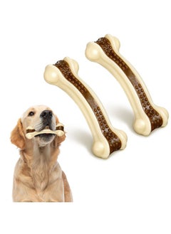 Bones Shaped Dog Toys For Aggressive Chewers, 2 Pack Dog Chew Toys Nylon Beef Flavor Dog Teething Toys For Large/Medium/Small Puppies Breeds(Medium, Curved Bone) - pzsku/ZED2A0078A5370B3E98AEZ/45/_/1734347180/bf457a17-2774-411a-bccf-9cd29d6eb931