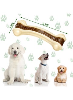 Bones Shaped Dog Toys For Aggressive Chewers, 2 Pack Dog Chew Toys Nylon Beef Flavor Dog Teething Toys For Large/Medium/Small Puppies Breeds(Medium, Curved Bone) - pzsku/ZED2A0078A5370B3E98AEZ/45/_/1734347197/dea29395-b6f0-4465-b039-465ac59648a8