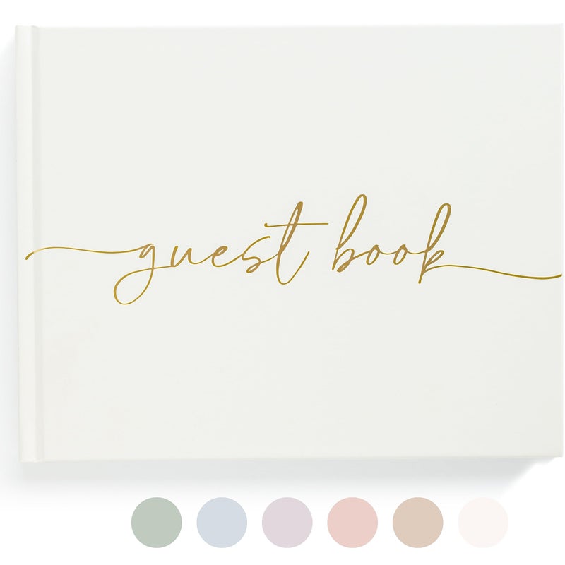 Lamare Lamare Wedding Guest Book - Elegant Guest Book Weddings Reception, Baby Shower, Polaroid Guest Book for Wedding and Special Events - 100 Blank Pages for Wedding Sign in and Photos  - Image 1