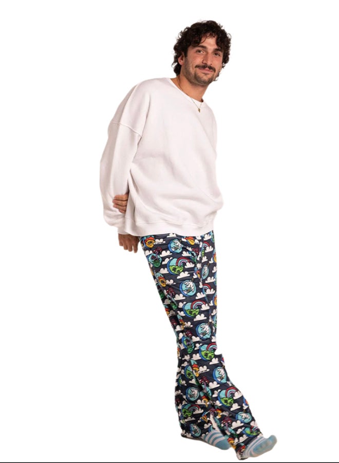 In Your Shoe Grey Clouds Fluffy Pjoys - Image 1