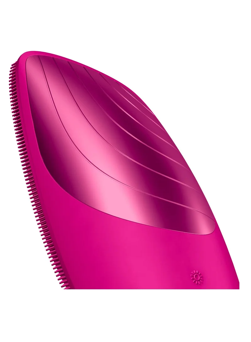 GESKE GESKE SmartAppGuided Sonic Thermo Facial Brush | 6 in 1 | Skin Cleansing | Cleansing Brush with Thermal Function | Facial Massager | Electric Facial Brush | Facial Cleansing Device - Magenta