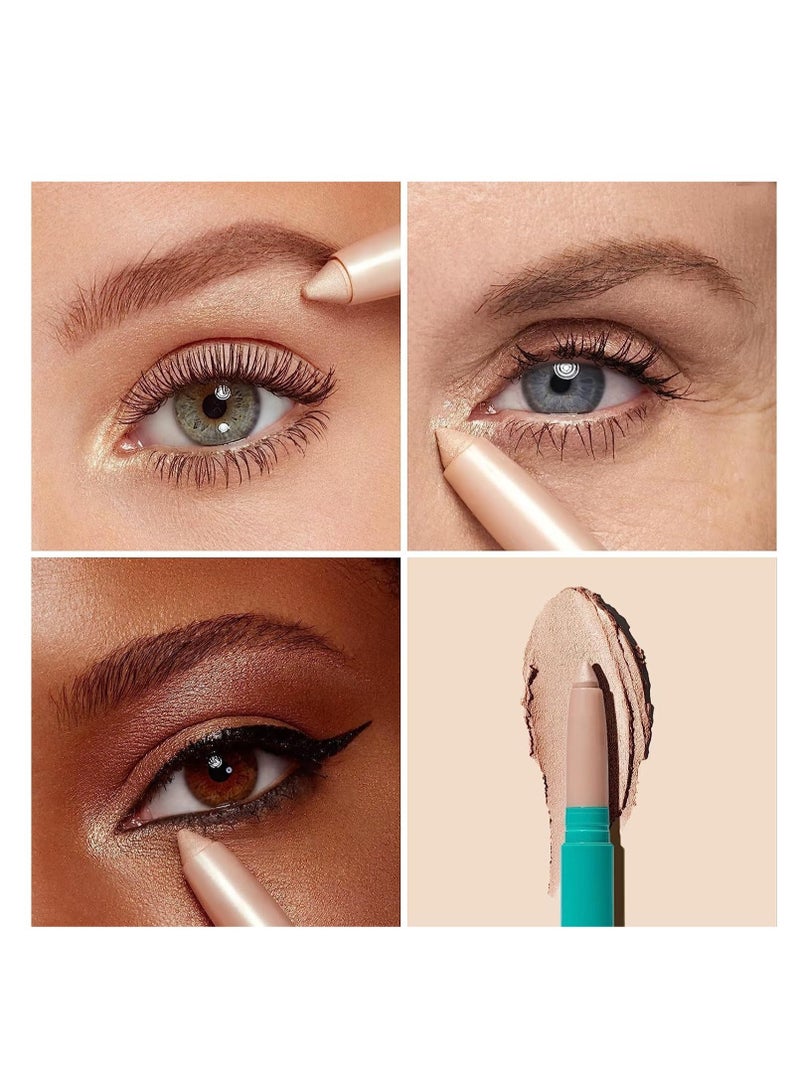 Excefore Eyeshadow Stick, Eye Brightener Stick, Shadow Pencil Makeup, Brightener Highlighter Eyeliner Crayon Make up (Mauve Taupe Shimmer) - Image 5