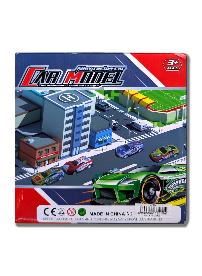 Mytoys Alloy Mini Pull Back Toy Car, Pull Back Car Toy Set, Mini Racing Vehicle Toy Model Set - 12Pcs - Image 2