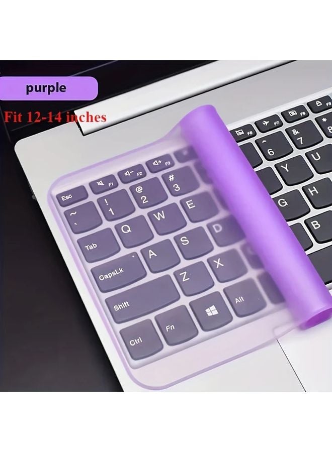 Ultra Thin Waterproof Keyboard Protector For 12 14 Inch MacBook Air Pro Purple - Image 1