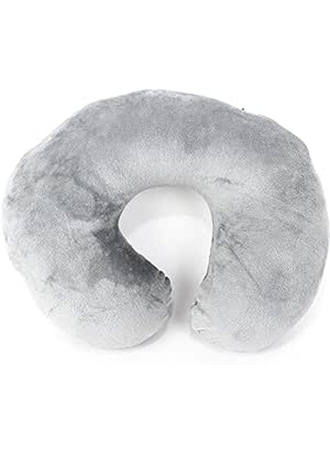 Generic - Comfy Neck Support Soft Fiber Travel Neck Pillow U-Shape For Car, Travel, Office,Airplane and Gifts - Grey - Image 1