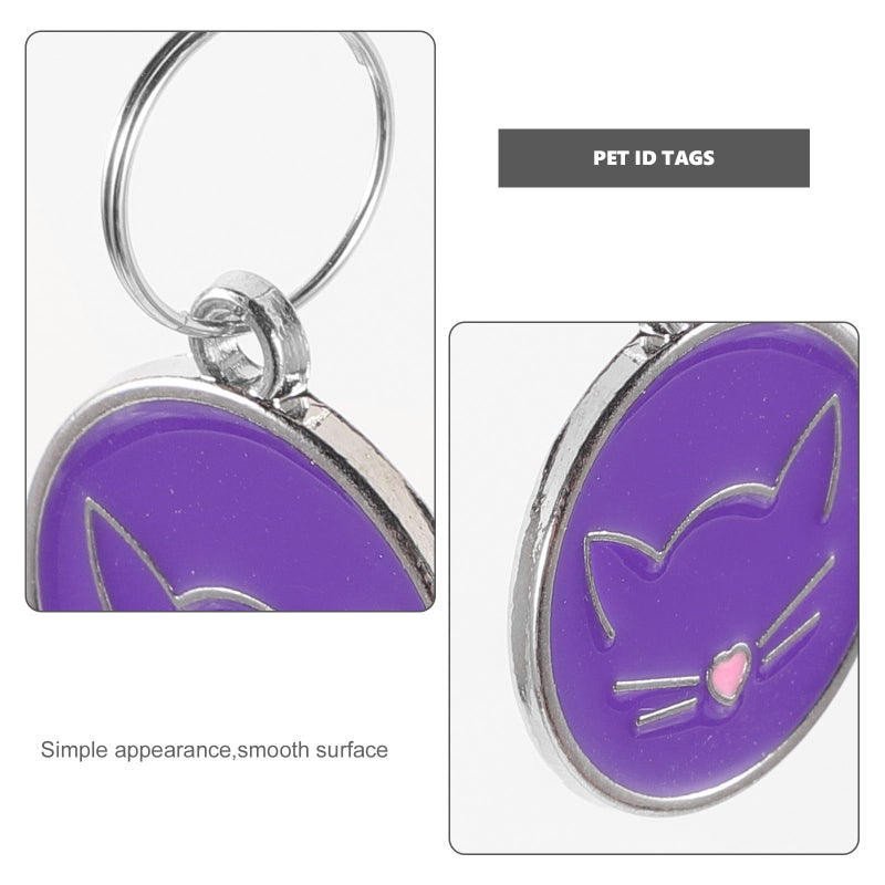 12pcs Stainless Steel Pet ID Tags Engraved Round Name Tags for Cats Dogs - Image 4