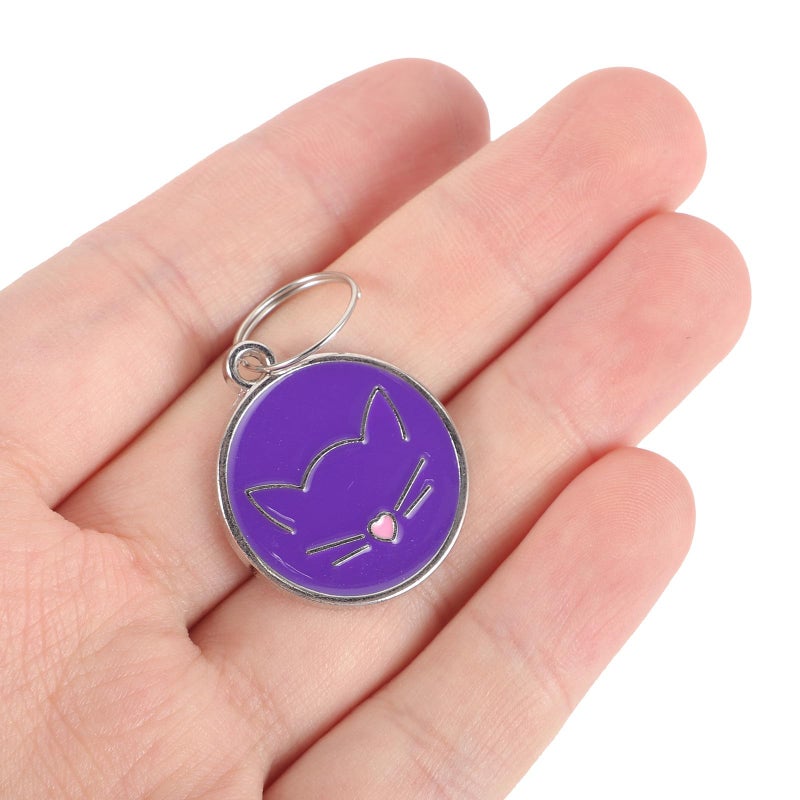 12pcs Stainless Steel Pet ID Tags Engraved Round Name Tags for Cats Dogs - Image 5