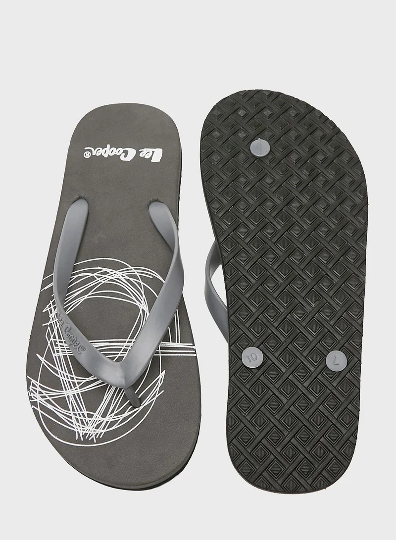 لي كوبر Logo Flip Flops