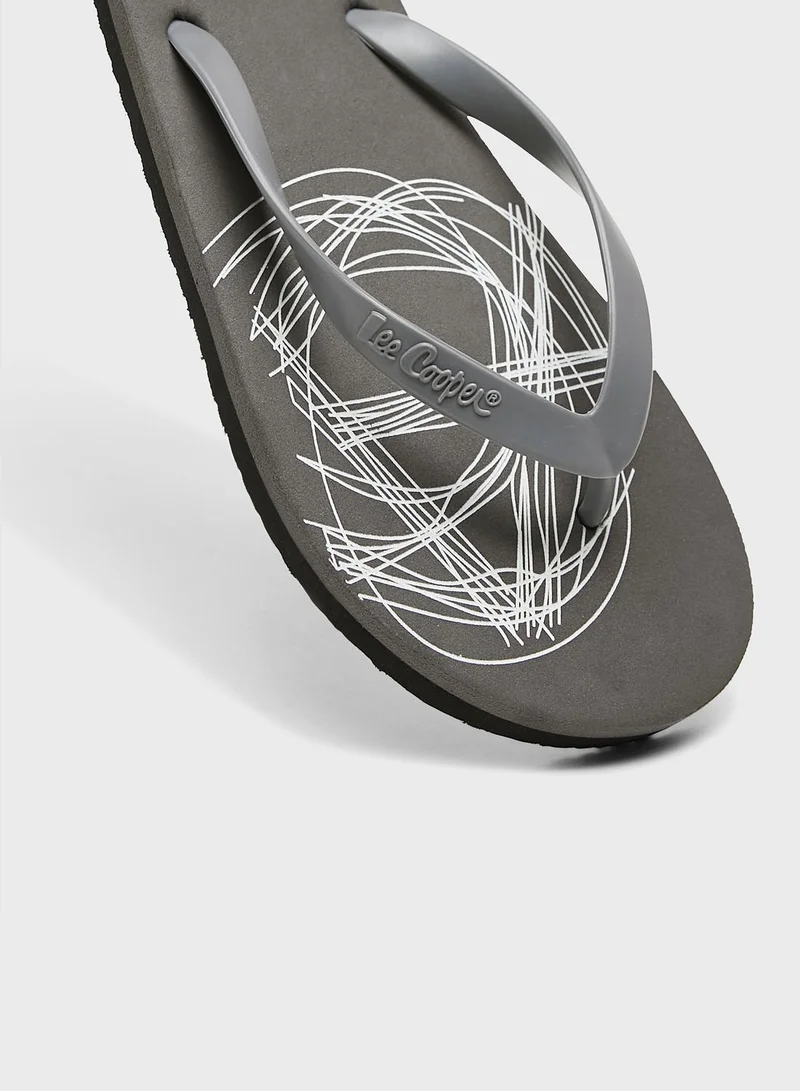 لي كوبر Logo Flip Flops