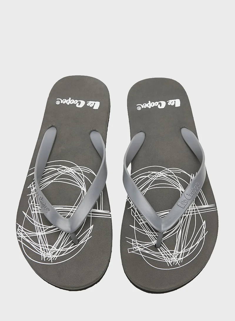 لي كوبر Logo Flip Flops