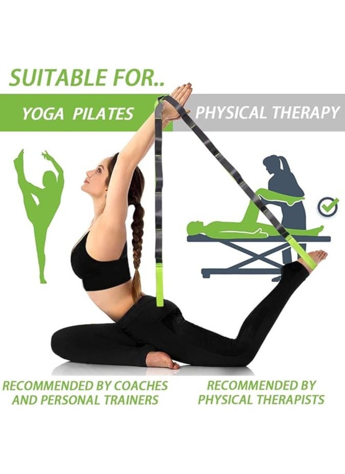 Cuken Yoga Strap - Stretching Strap, 12 Loops Yoga Stretch Strap, Non-elastic Stretch Band for Physical Therapy, Pilates, Dance and Gymnastics with Carry Bag  - Image 5