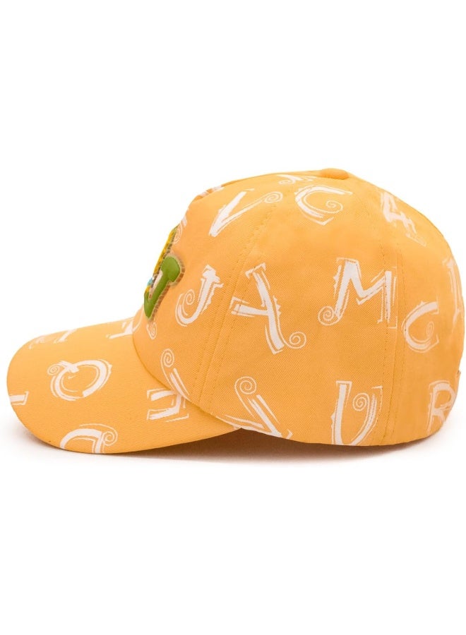VRITRAZ Printed Cartoon Character Little Cap for Kids, Baby Girls and Boys 3-12 Years, SWJ Yellow, 4 Years-5 Years - Image 4