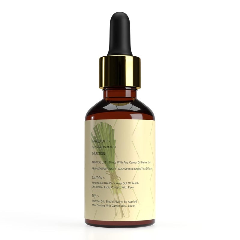 LA'BANGERRY LABANGERRY Citronella Essential OilHealthy Hair Hair Growth Oily Skin Acne Dry Frizzy Hair 100 Pure Natural Undiluted Premium Oil 30 ml  - Image 2