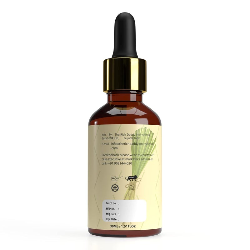 LA'BANGERRY LABANGERRY Citronella Essential OilHealthy Hair Hair Growth Oily Skin Acne Dry Frizzy Hair 100 Pure Natural Undiluted Premium Oil 30 ml  - Image 3