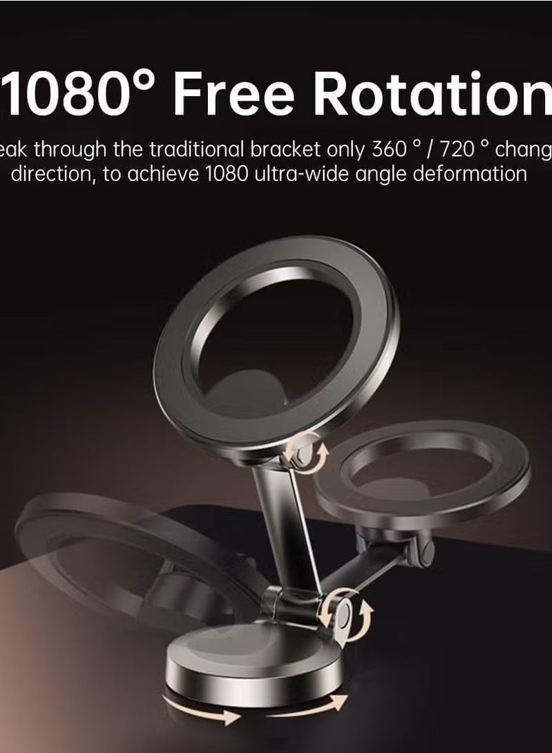 UMIXPRO Magnetic Phone Holder for Car Fits MagSafe Car Mount 360° Rotation Car Mount Hands Free Dashboard Mobile Holder Fit for iPhone 12-15 & All Phones - Image 3