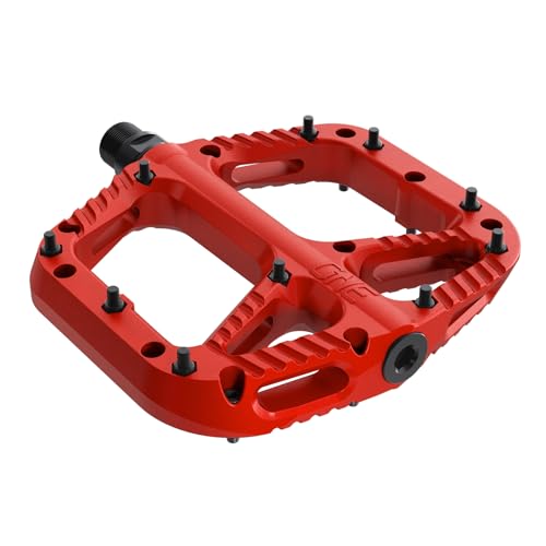 OneUp Components Composite Pedals, Red – Lightweight, Durable Flat Bike Pedals for Mountain Bikes (MTB) - Image 2