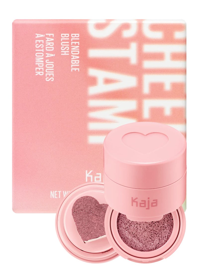 KAJA Blusher - Cheeky Stamp 05 Sassy | Kbeauty, Cute Makeup, Buildable & Blendable Shade with Heart-shaped Applicator, Sunkissed Finish, Travel size, Hygienic, Portable, Korean Makeup, 0.17 Oz - Image 1