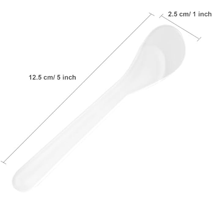 Senkary 200 Pack Large Cosmetic Spatulas 5 Inch Plastic Makeup Spatulas Disposable Facial Skincare Face Mask Applicators (Translucent) - Image 2