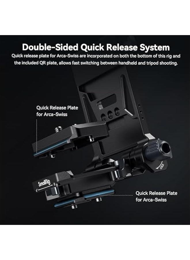 Arabest - SmallRig V-Mount Battery Plate with Dual Quick Release Plate for Arca, QR Chest Pad, 15mm rods, L-Shape Compact & Foldable V Mount Battery Plate for V Mount Battery, DSLR Camera, Tripod - Compact an - Image 1