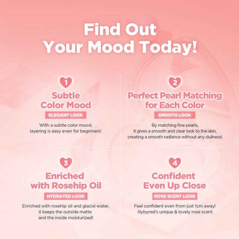 lilybyred Luv Beam Cheek | Heart-Shaped Korean Powder Blush, Soft Matte Finish with Subtle Shimmer, Blendable & Buildable, Lightweight & Long-Lasting, Natural Flush (02 Dollish Rose) - Image 3