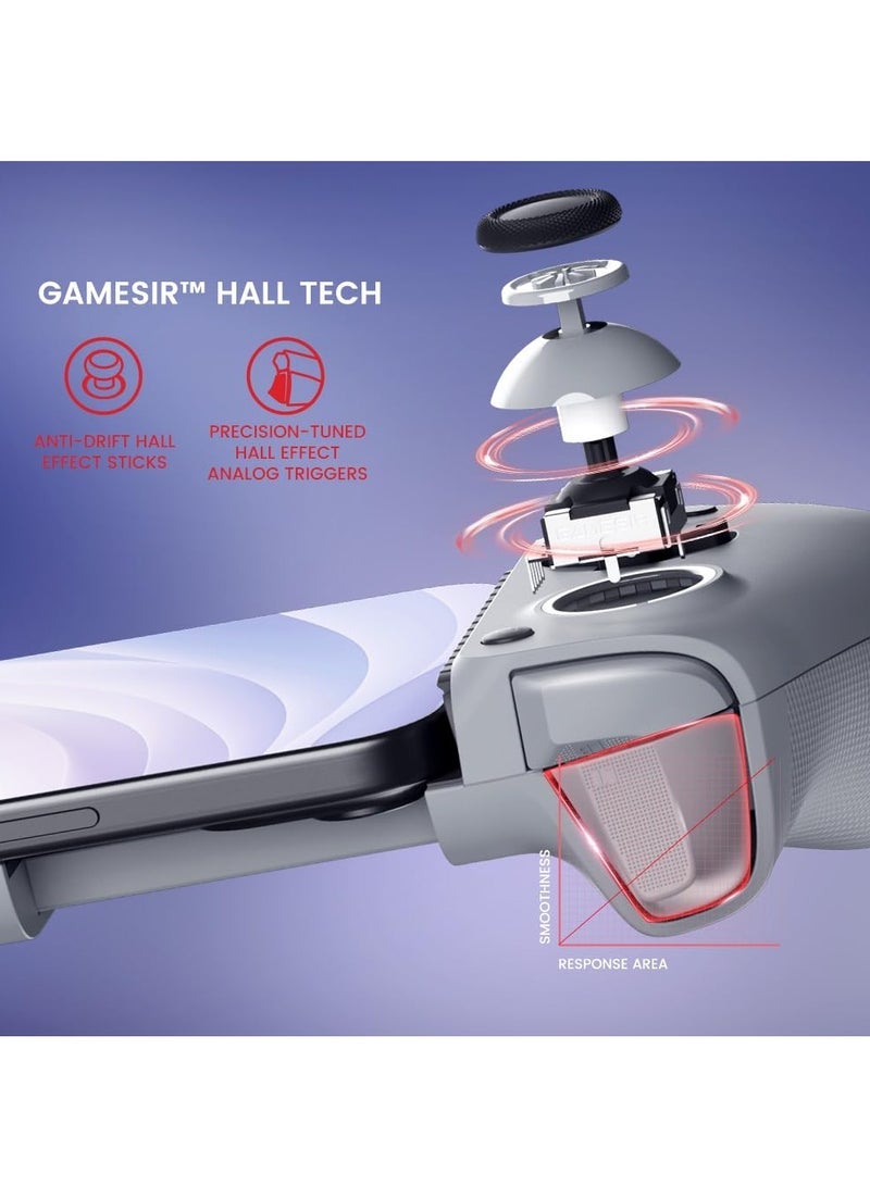GameSir G8 Galileo نوع-C وحدة تحكم ألعاب محمولة للأندرويد والآيفون 15 سلسلة (USB-C)، لعبة اللمس والتشغيل مع محركات هول والمشعل 3.5 مم جاك الصوت - Image 4