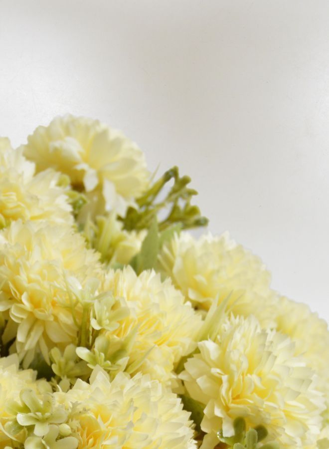 NOOR AL TUJAAR باقة زهور قرنفل صناعية NAT 3 قطع لتزيين المنزل والمكتب وزينة الطاولة وعرس الزفاف ومركز الزهور وترتيبات الزهور - Image 3