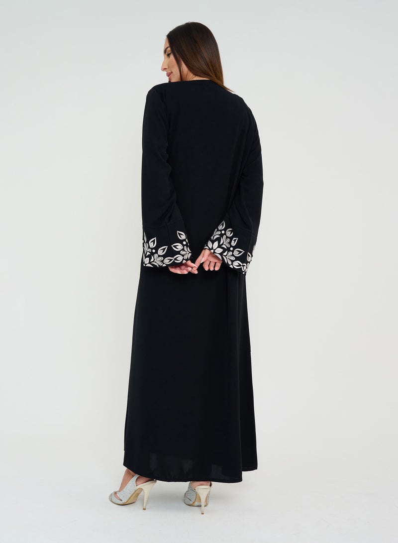 روزيت عباية عباية ندى بأكمام مطرزة - Image 5