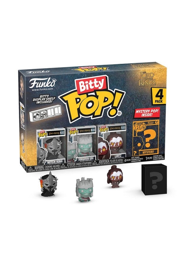 Funko Bitty POP! Lord of The Rings - Witch King, 4-Pack and A Surprise Mystery Mini Figure - 0.9 Inch (2.2 Cm) - Lord of The Rings Collectable - Stackable Display Shelf Included - Gift Idea - Image 1