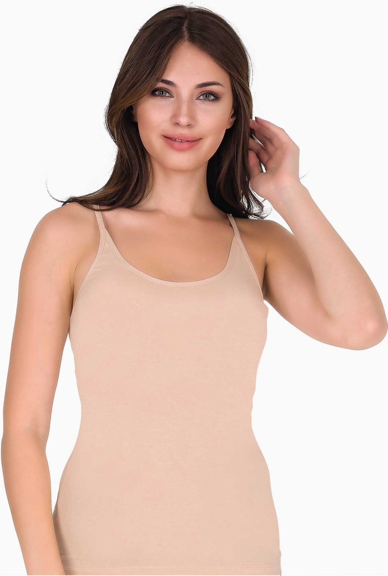 Sensu Women's Cotton Lycra Thin Strap Athlete ATL2002  - Image 1