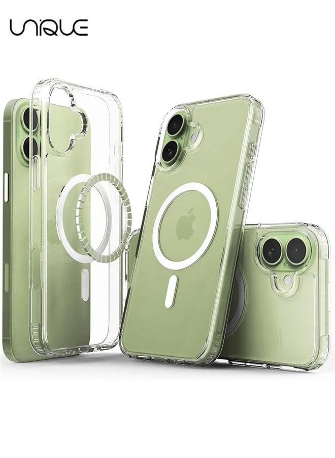 يونيك حافظة متوافقة مع آيفون 17 [متوافقة مع MagSafe] - غلاف شفاف رقيق من مادة PC الصلبة وTPU الناعمة - مع حاجز مضاد للصدمات وظهر مقاوم للخدش - شفاف - Image 1