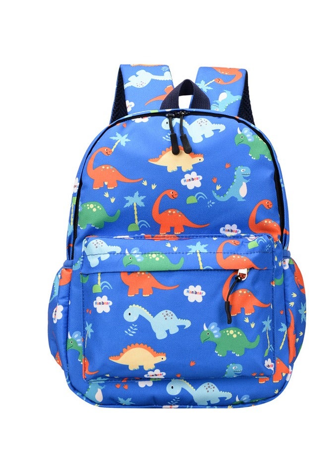 CMGTYYD Mini Dinosaur Kids Backpack, Boys Girl Toddler Bag Kindergarten Canvas Rucksack, Holiday Travel Bookbag Outdoor Daypack for 3-6 Year Old (Light blue)  - Image 1