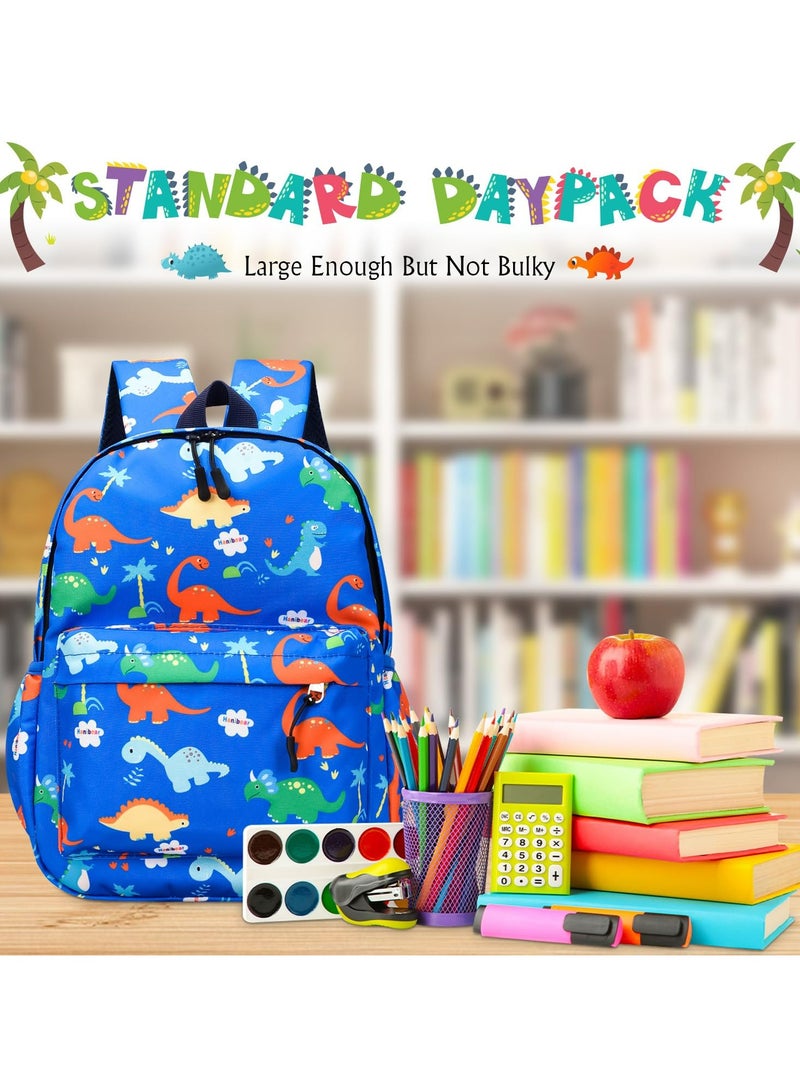 CMGTYYD Mini Dinosaur Kids Backpack, Boys Girl Toddler Bag Kindergarten Canvas Rucksack, Holiday Travel Bookbag Outdoor Daypack for 3-6 Year Old (Light blue)  - Image 3