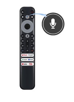 ICS Voice Remote Control Compatible For TCL 8K QLED 4 Series 4k UHD LED Smart Android Televisions with Netflix YouTube Guard Media Prime Video TCL Channel Apps Black  - Image 3