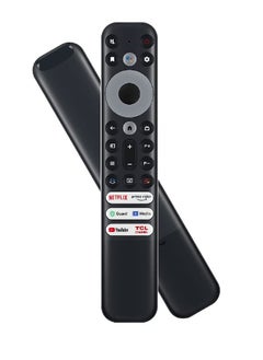 ICS Voice Remote Control Compatible For TCL 8K QLED 4 Series 4k UHD LED Smart Android Televisions with Netflix YouTube Guard Media Prime Video TCL Channel Apps Black  - Image 2